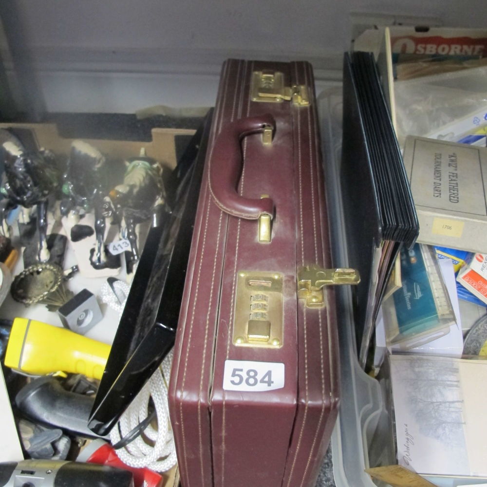Lot 584: combination lock briefcase