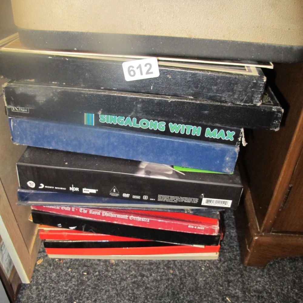 Lot 612: boxed vinyl records