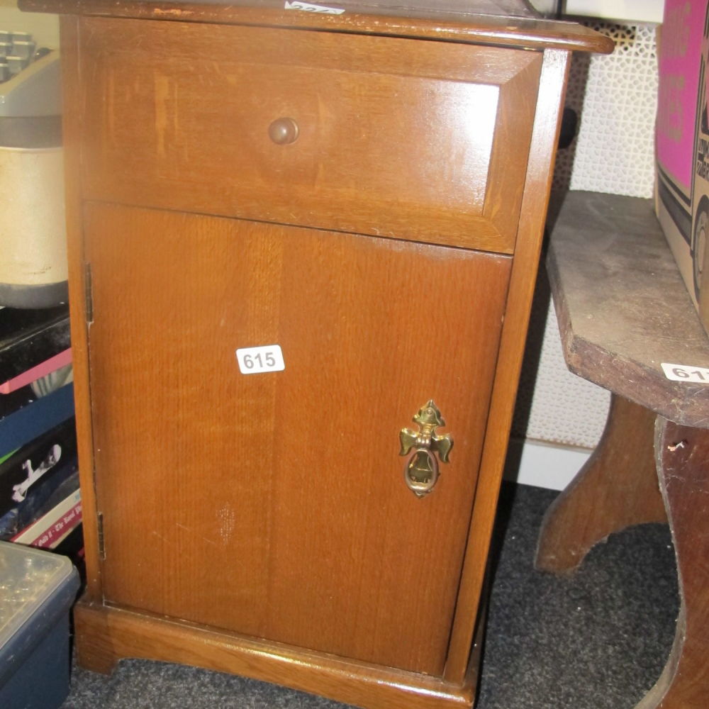 Lot 615: bedside cupboard