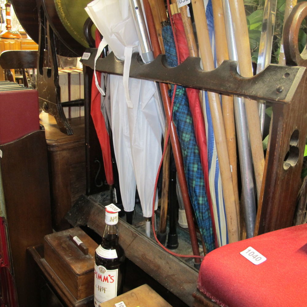 Lot 1034: Arts and crafts umbrella stand