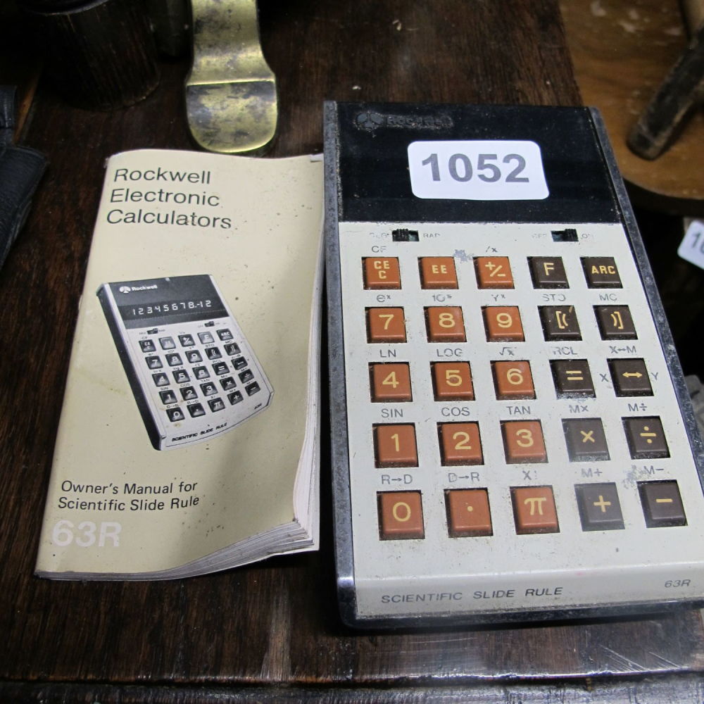Lot 1052: Rockwell scientific slide rule