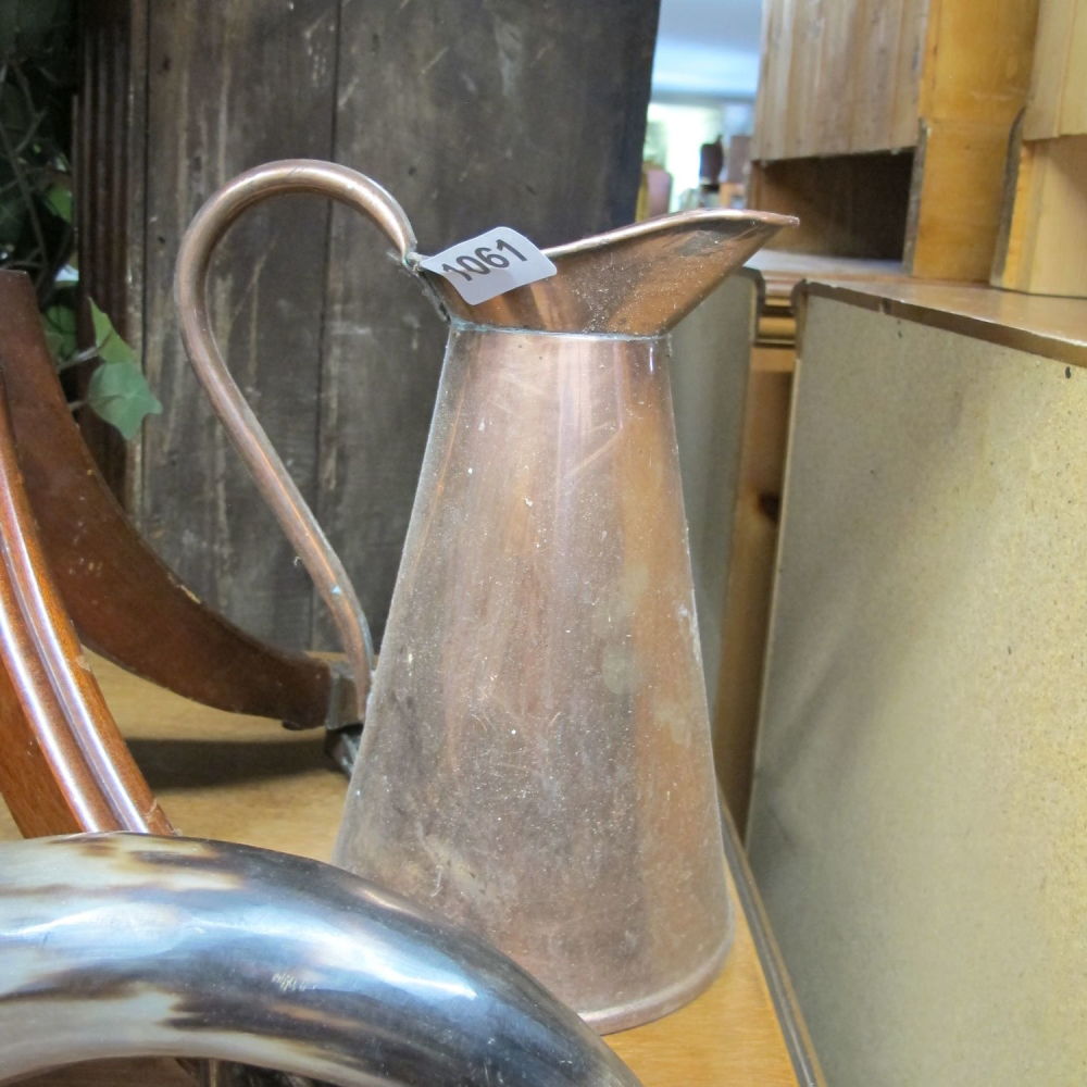 Lot 1061: Coper jug