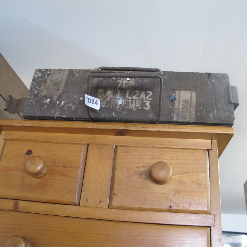 Lot 1084: Ammunition box