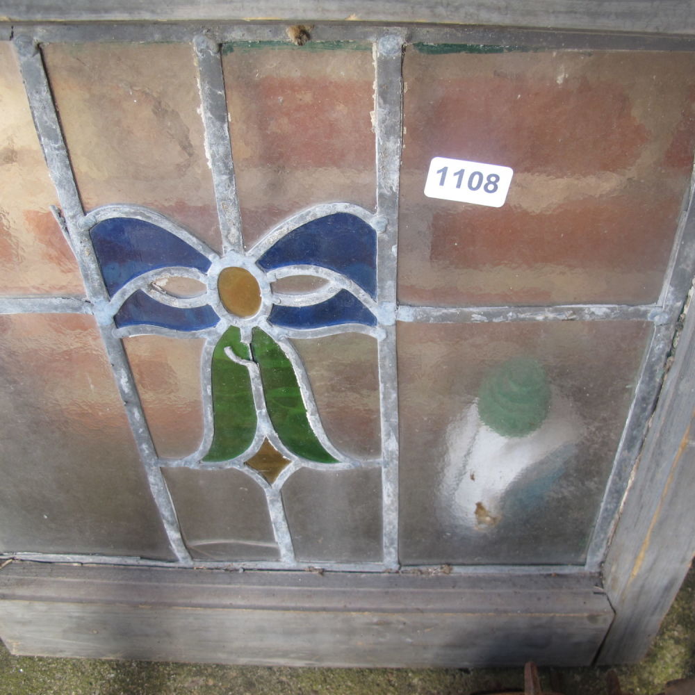 Lot 1108: Stained glass window