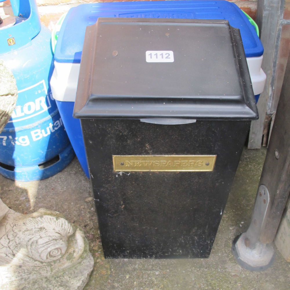 Lot 1112: Newspaper box