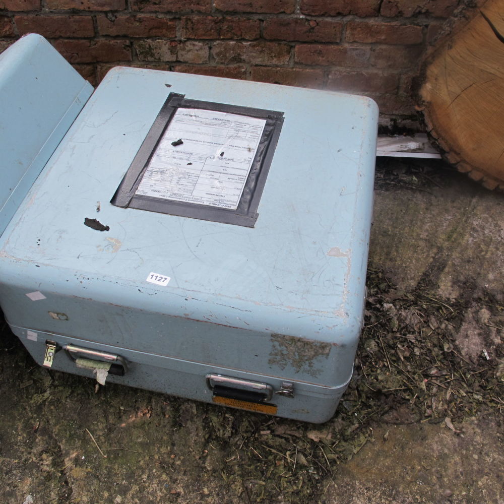 Lot 1127: Ex Royal Navy water tight equipment case