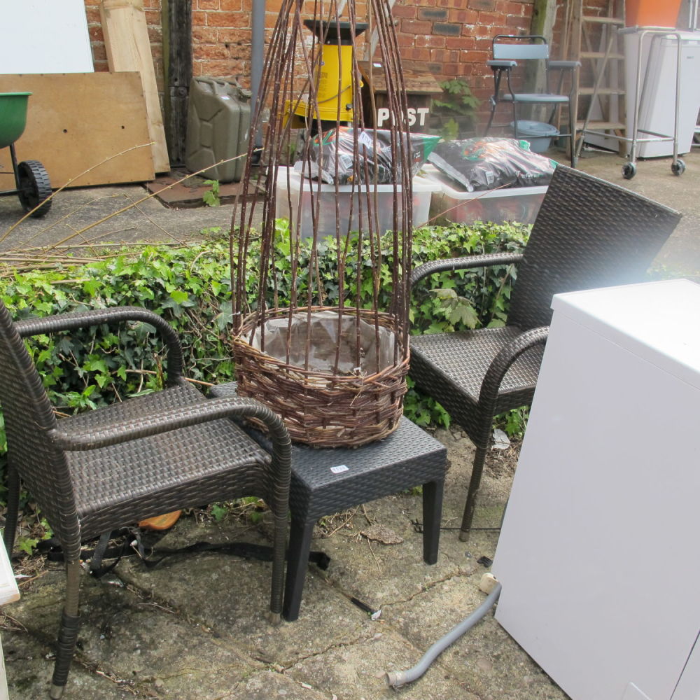 Lot 1133: Rattan garden furniture