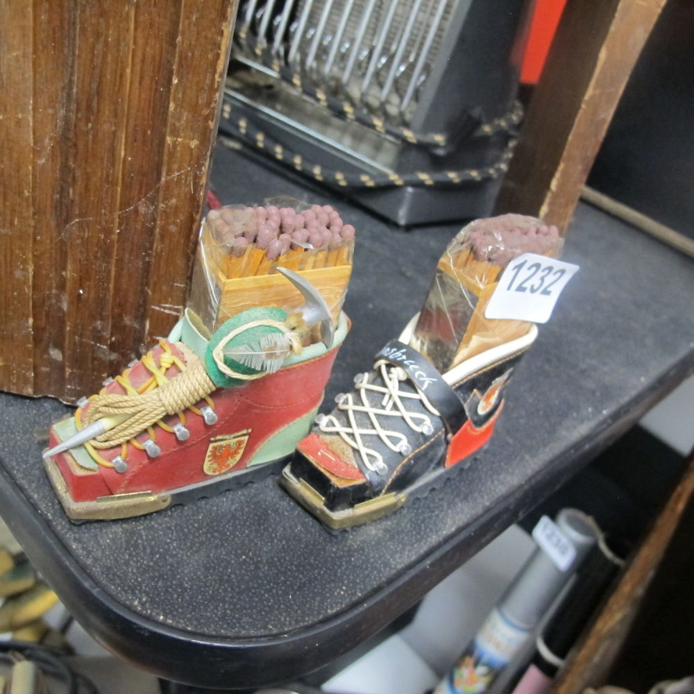 Lot 1232: Novelty match holders