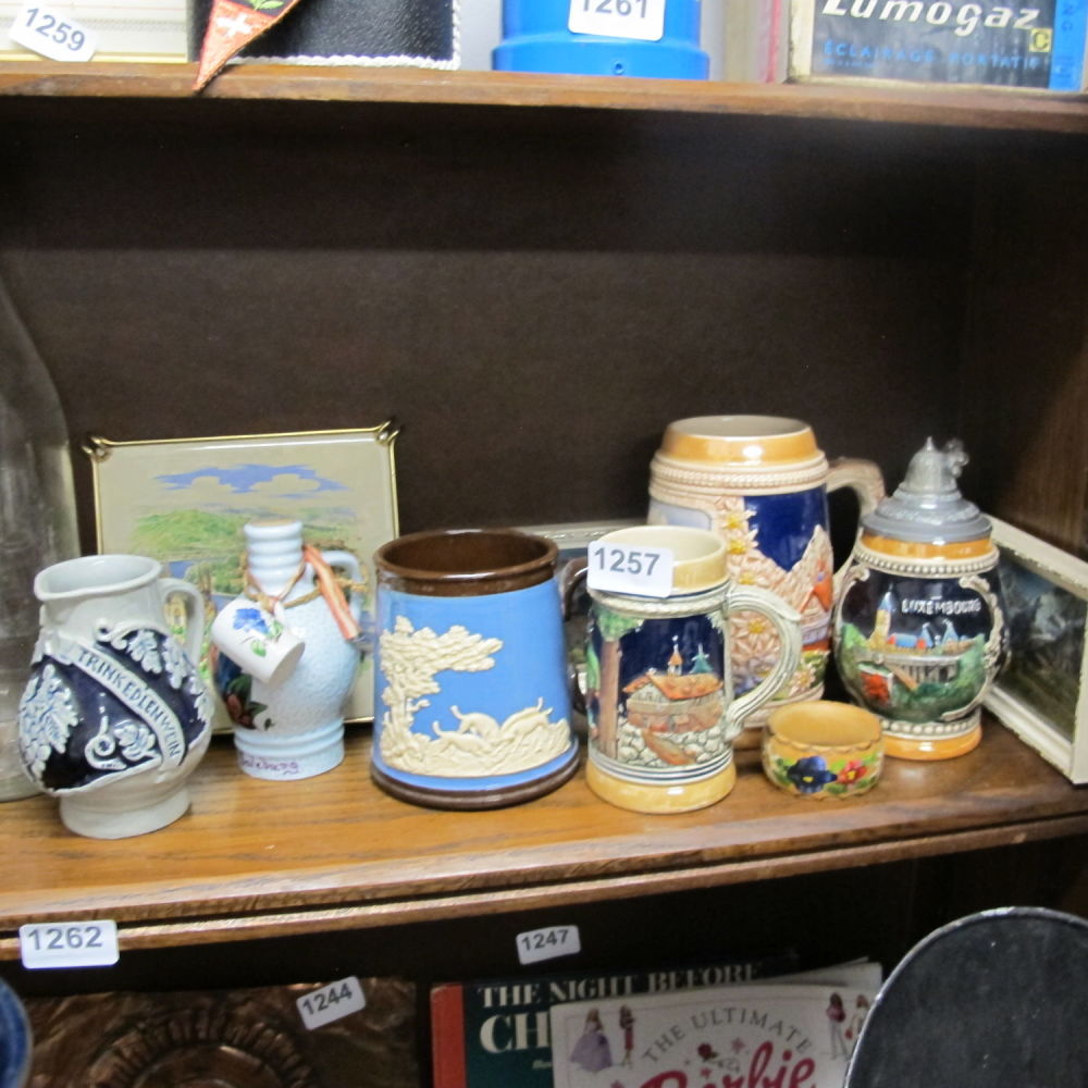 Lot 1257: Steins etc