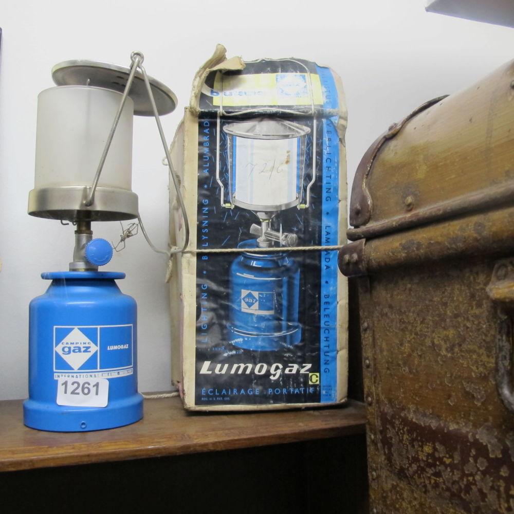 Lot 1261: Gas camping light