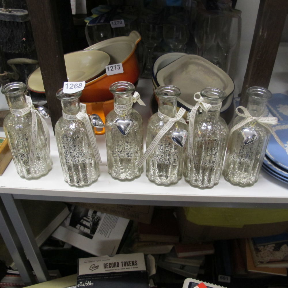 Lot 1268: Decorative posy vases