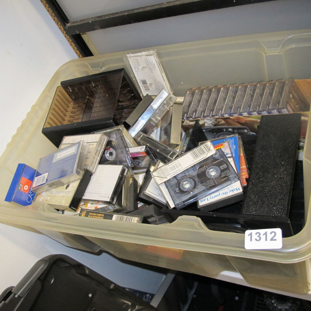 Lot 1312: Box of misc. cassettes