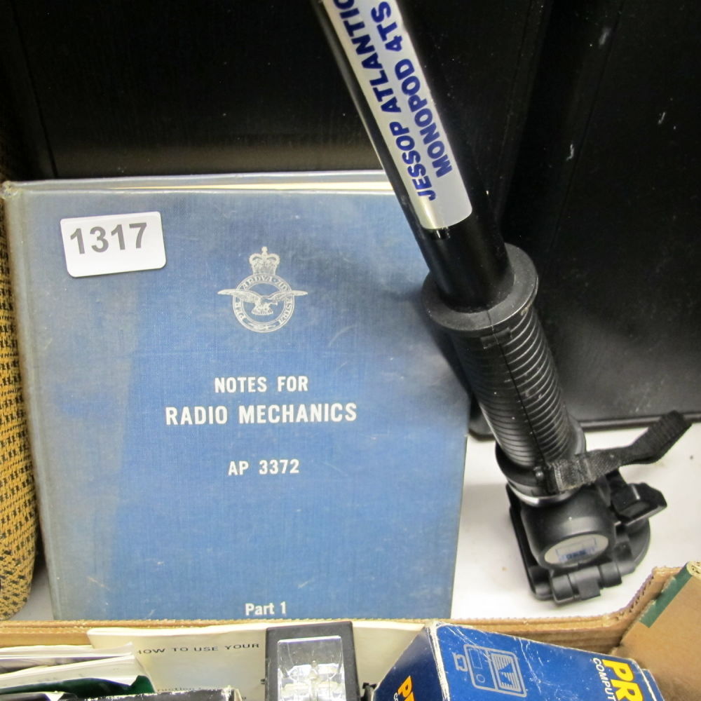 Lot 1317: RAF notes for radio mechanics
