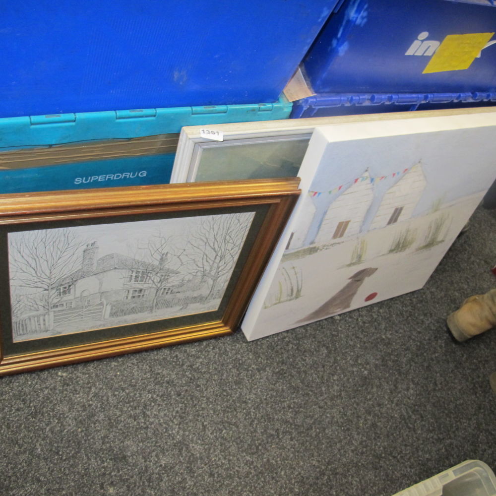 Lot 1351: Small quantity of pictures