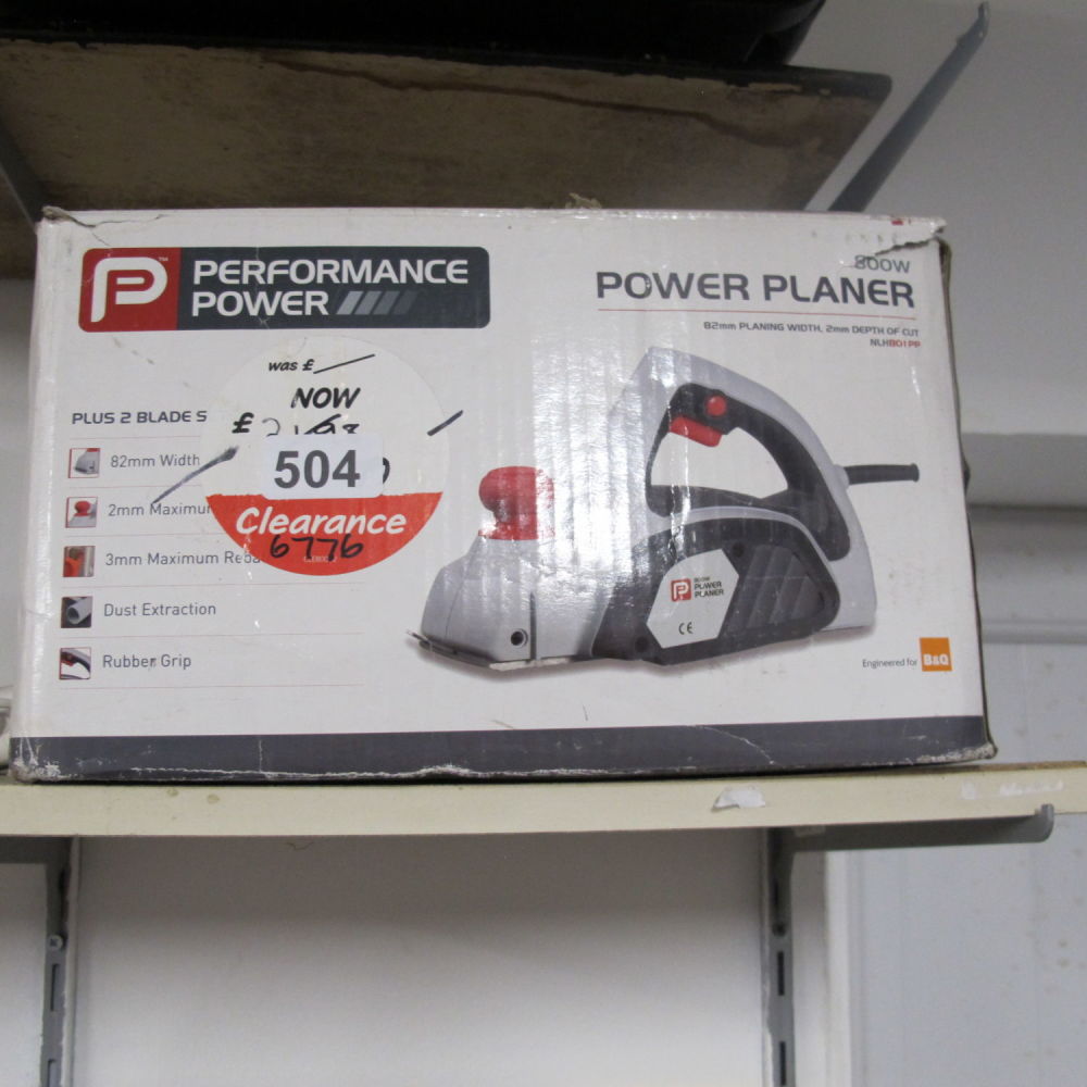 Lot 504: Performance power planer