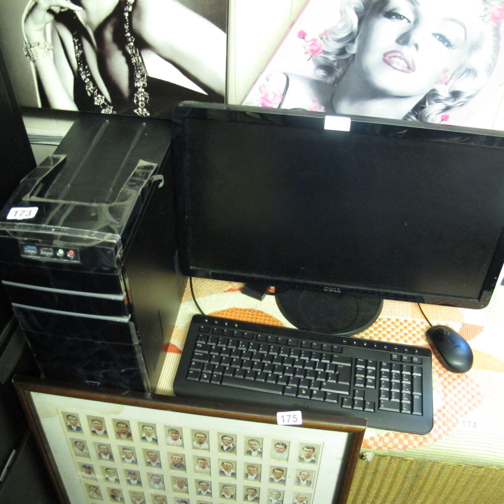 Lot 173: Dell Computer monitor, tower and keyboard in GWO
