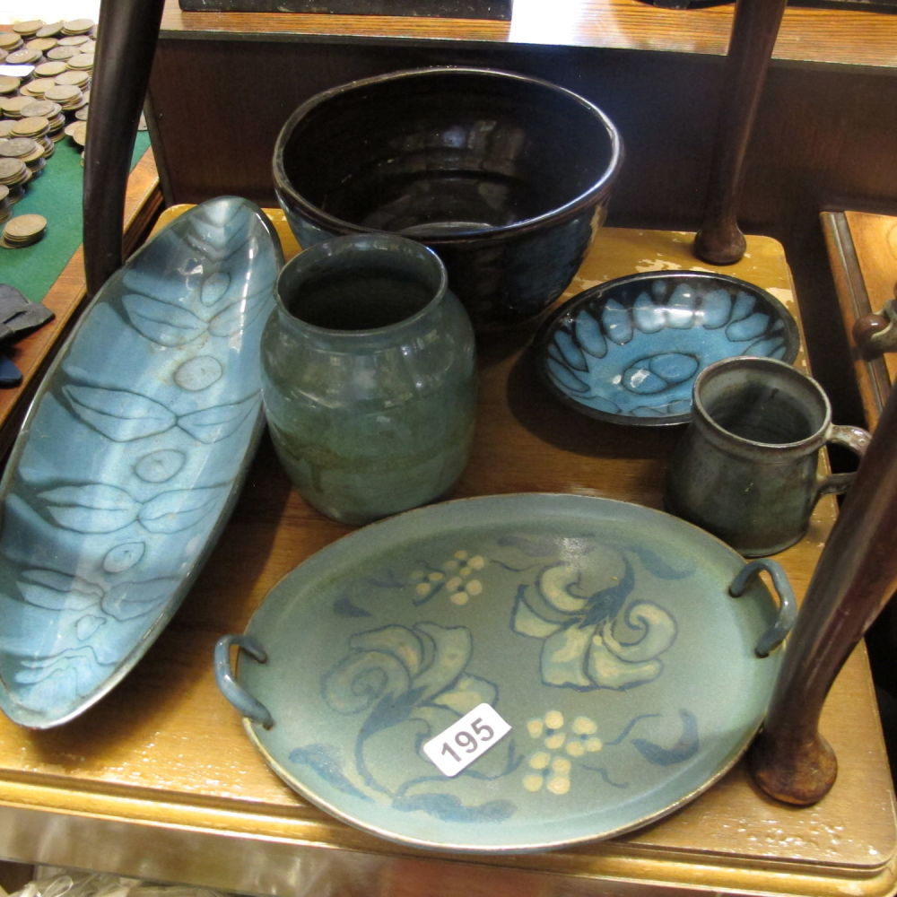Lot 195: Collection of handmade studio pottery
