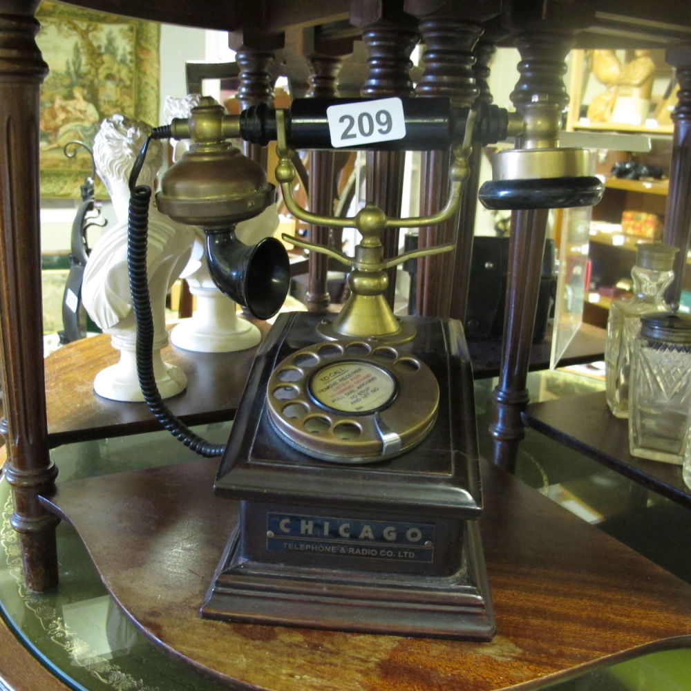 Lot 209: Reproduction vintage phone