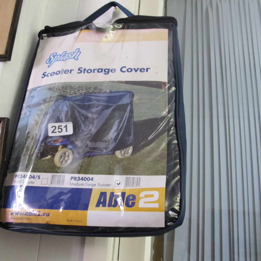 Lot 251: A scooter storage cover