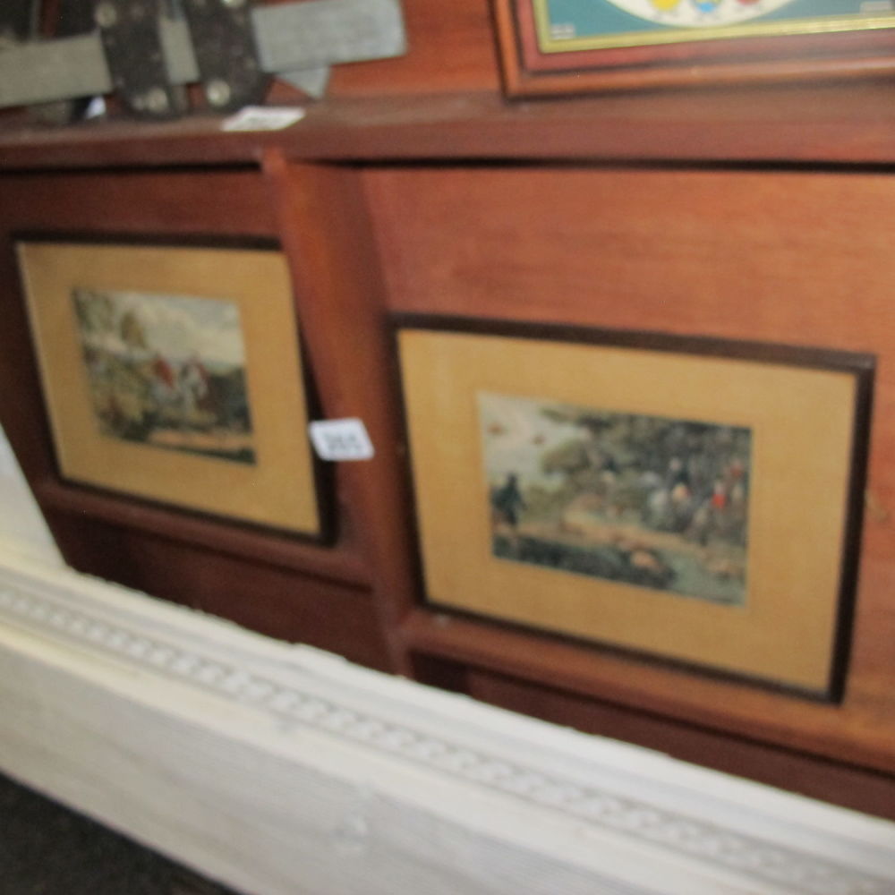 Lot 265: two screen prints depicting fox hunting scenes
