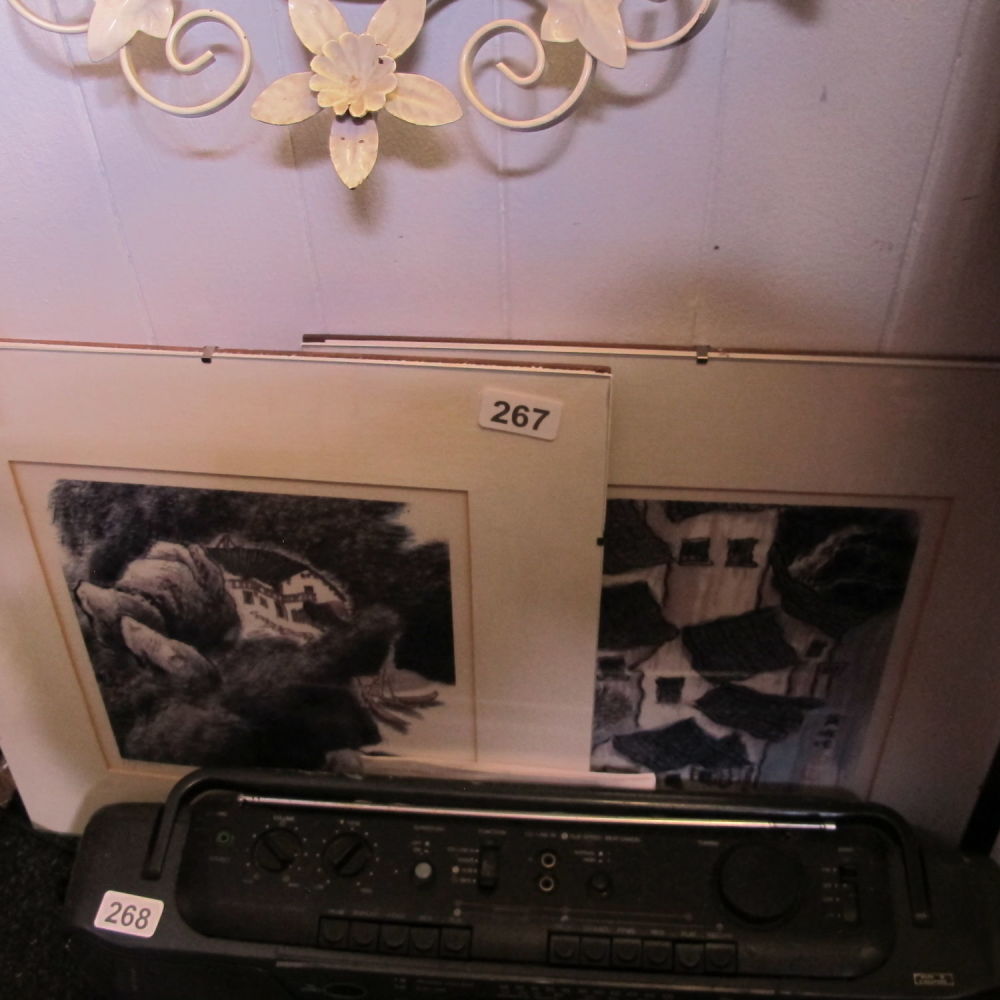 Lot 267: two oriental themed prints