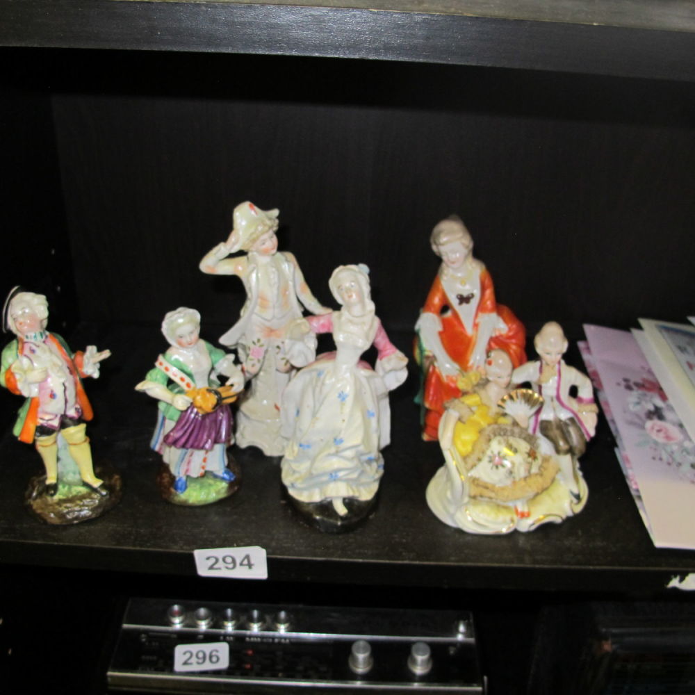 Lot 294: a collection of west German figurines