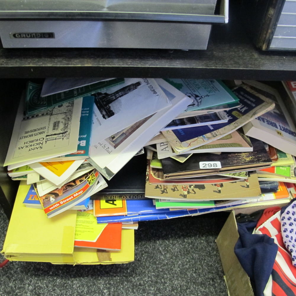 Lot 298: a large collection of maps and tourist info...