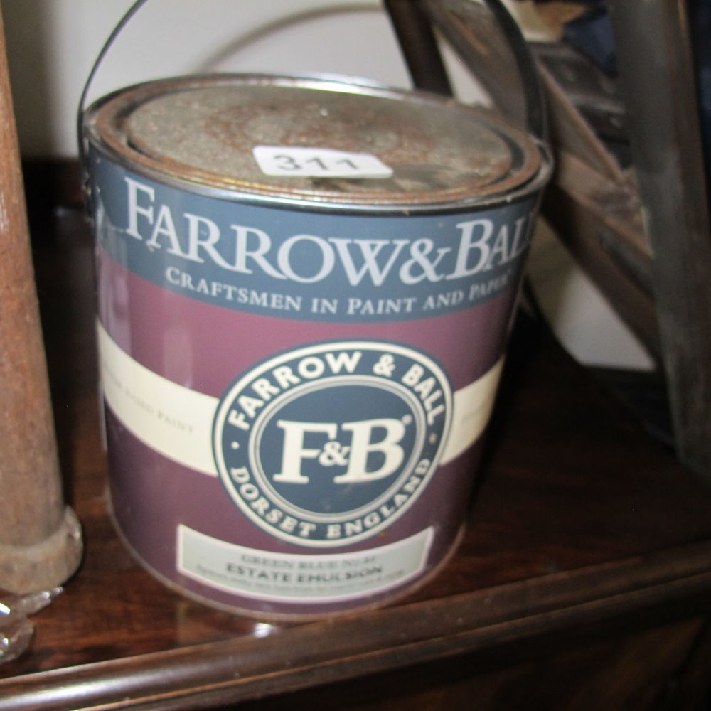 Lot 311:  unopened tin of Farrow and Ball paint