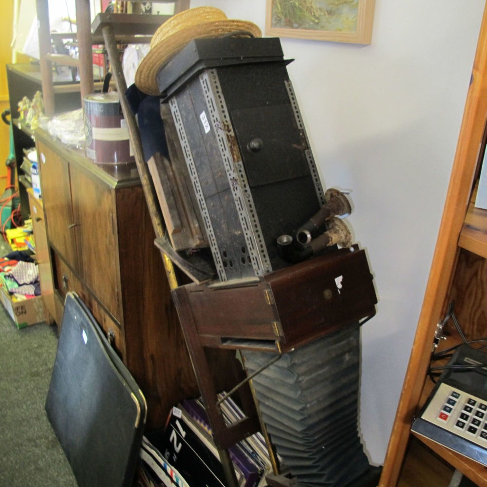 Lot 312: wall hanging vintage photographic enlarger / upcycling project