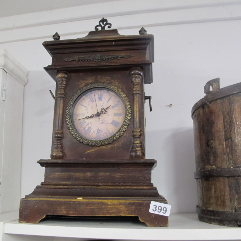 Lot 399: Ornate mantel clock reproduction