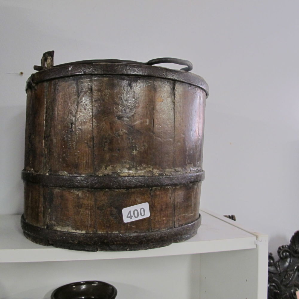 Lot 400: antique water carrier