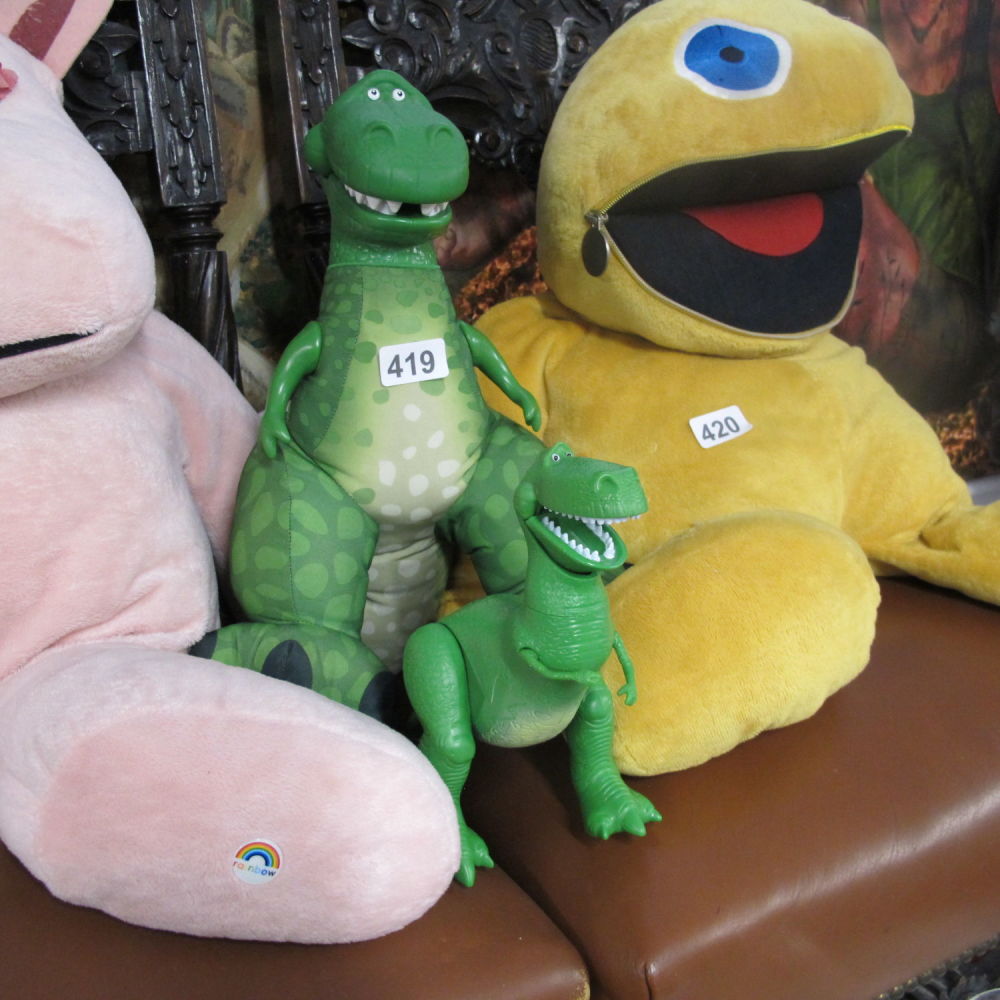 Lot 419: Disney toy story big roaring rex and his...