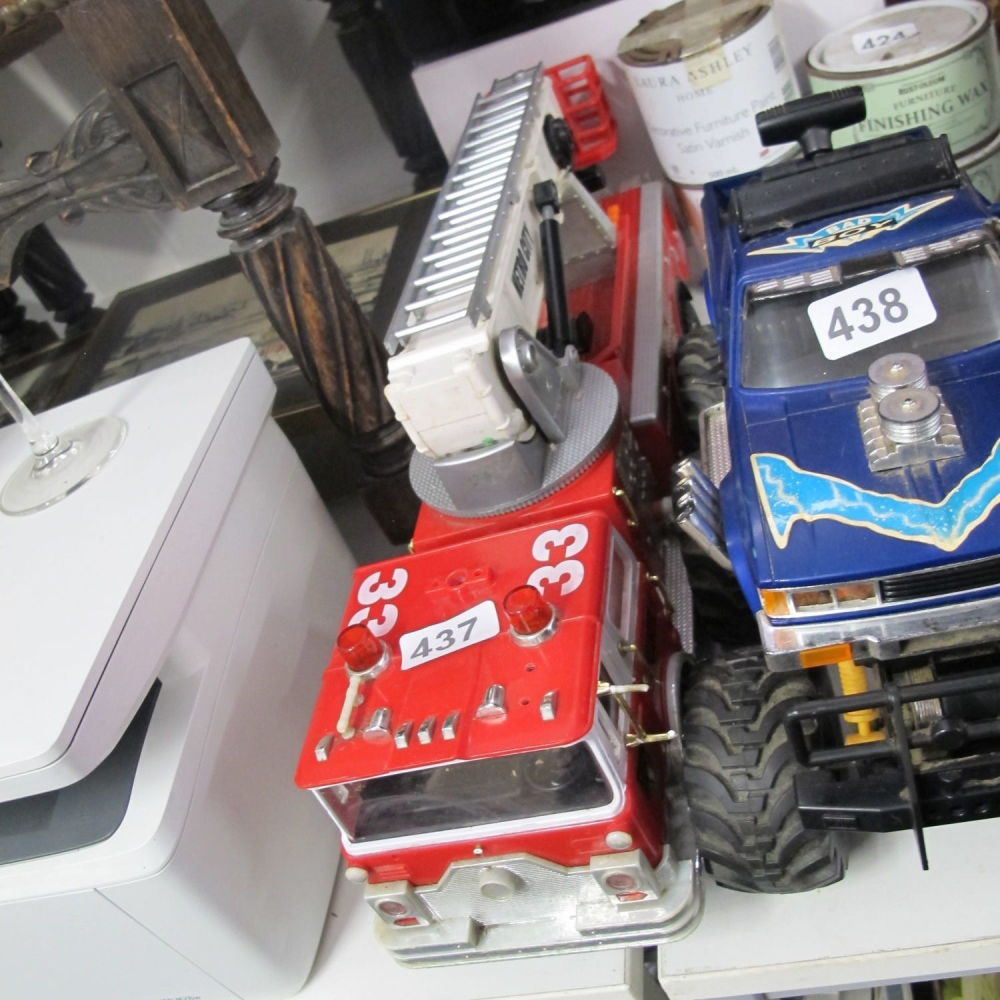 Lot 437: large fire engine toy