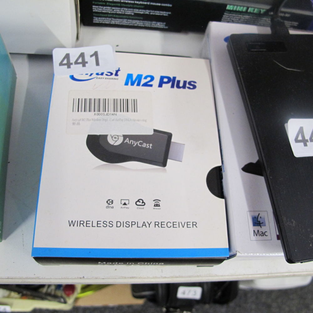 Lot 441: anycast display receiver enables you to cast movies...