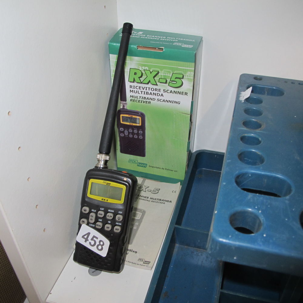 Lot 458: RX5 multi band scanner RRP £149 so you...