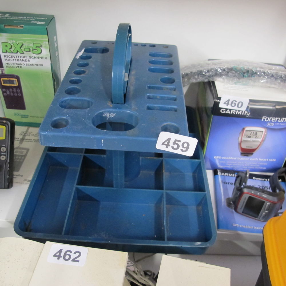 Lot 459: carry along easy access essential tool box