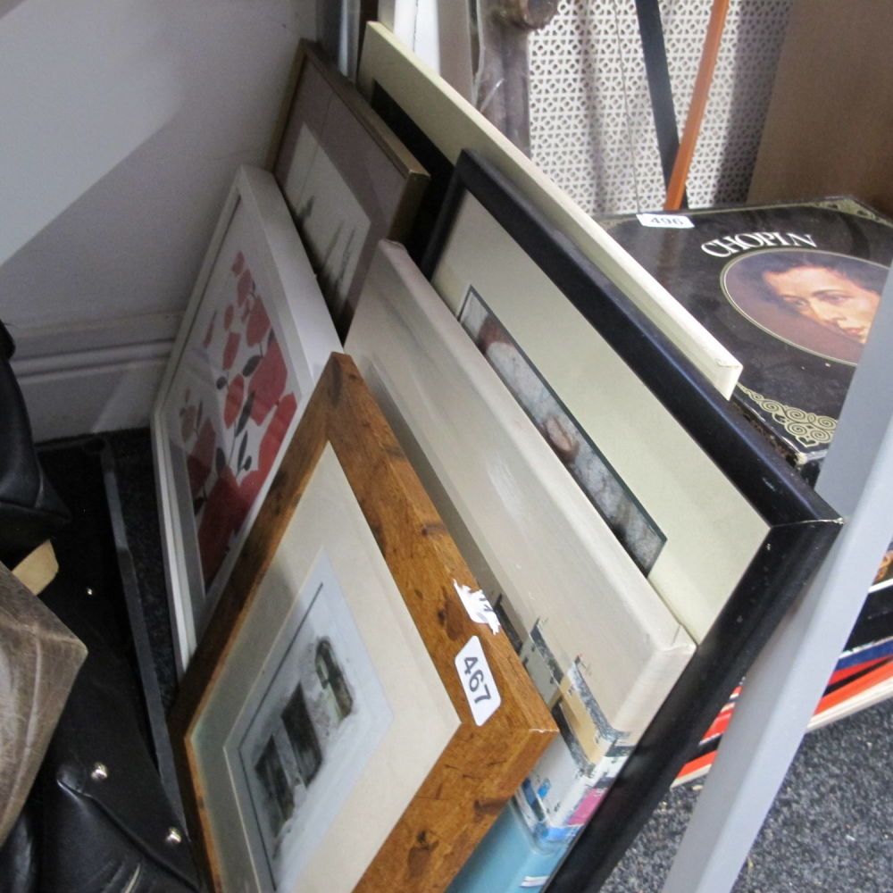 Lot 467: collection of prints and paintings