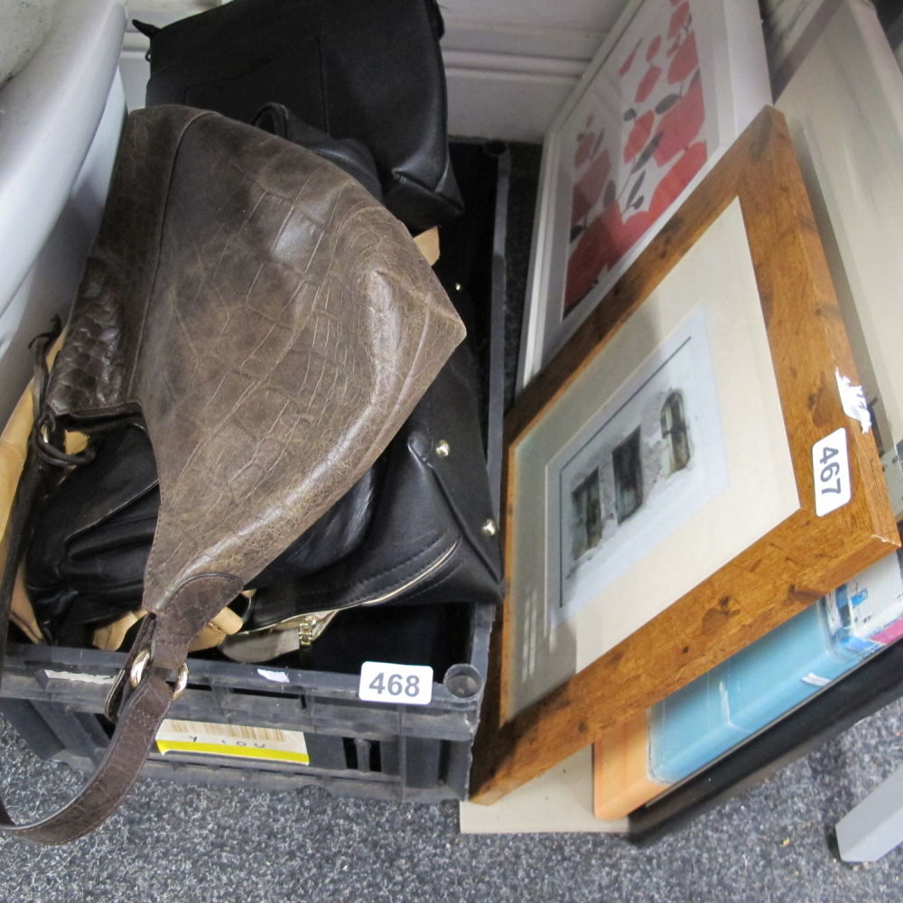 Lot 468: quantity of ladies handbags to be handed to...