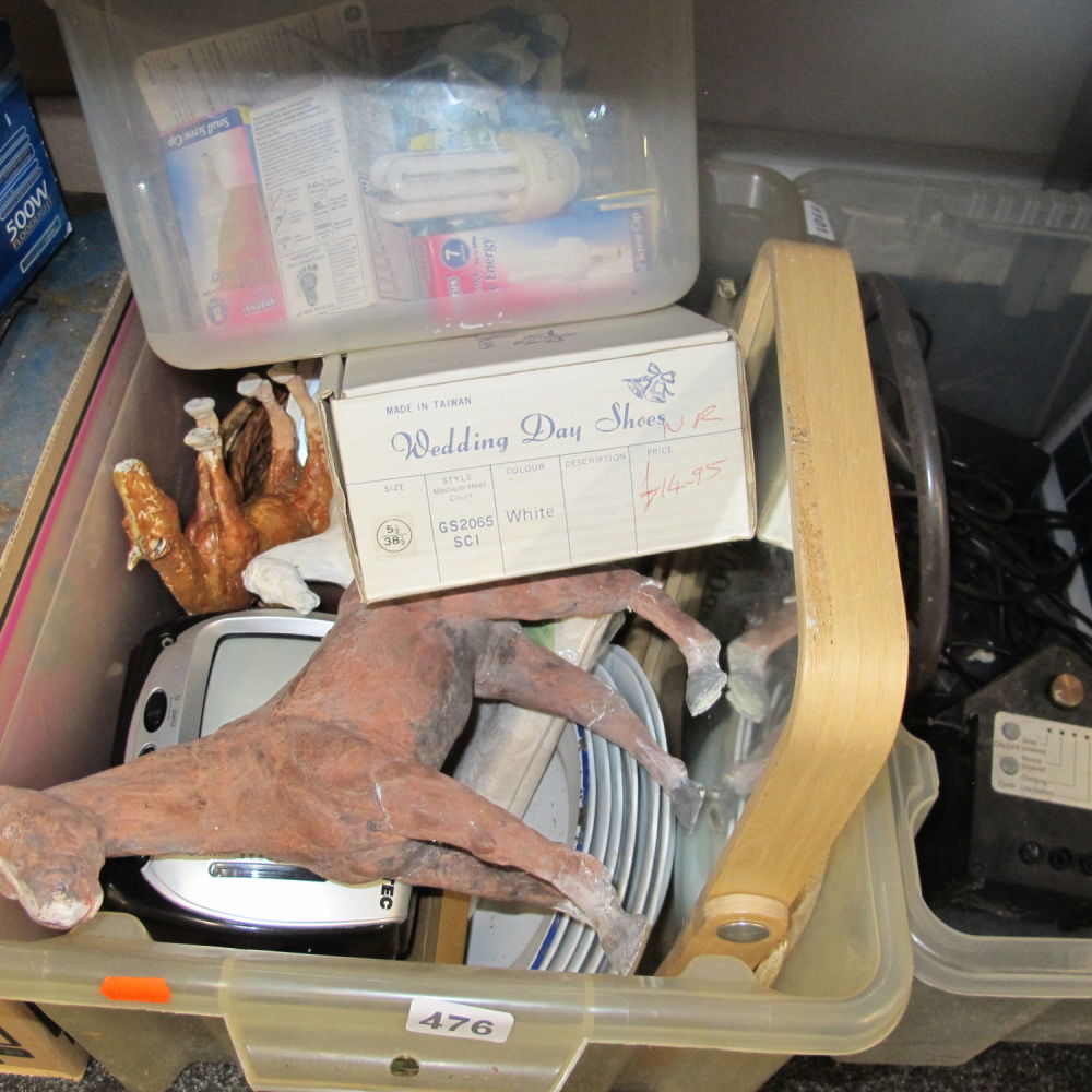 Lot 476: box of misc 