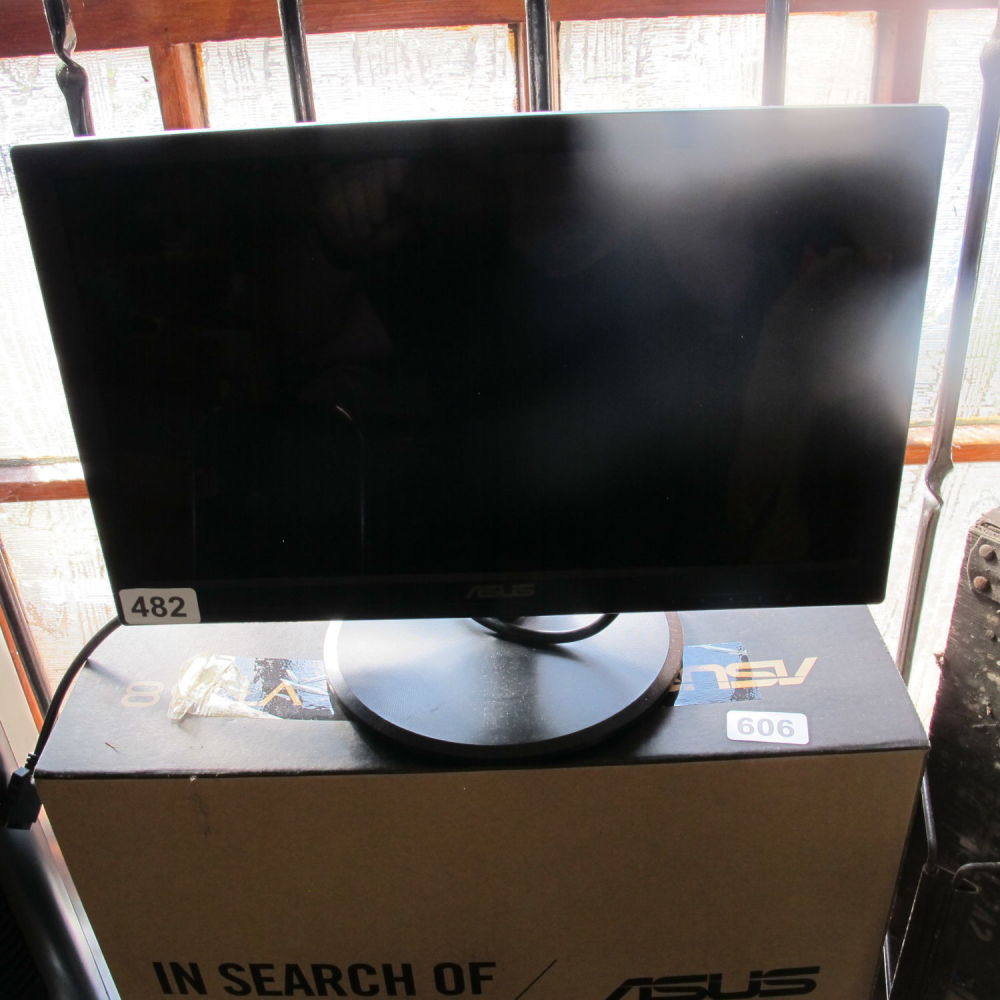 Lot 482: asus small 15.6 inch touch screen monitor RRP...