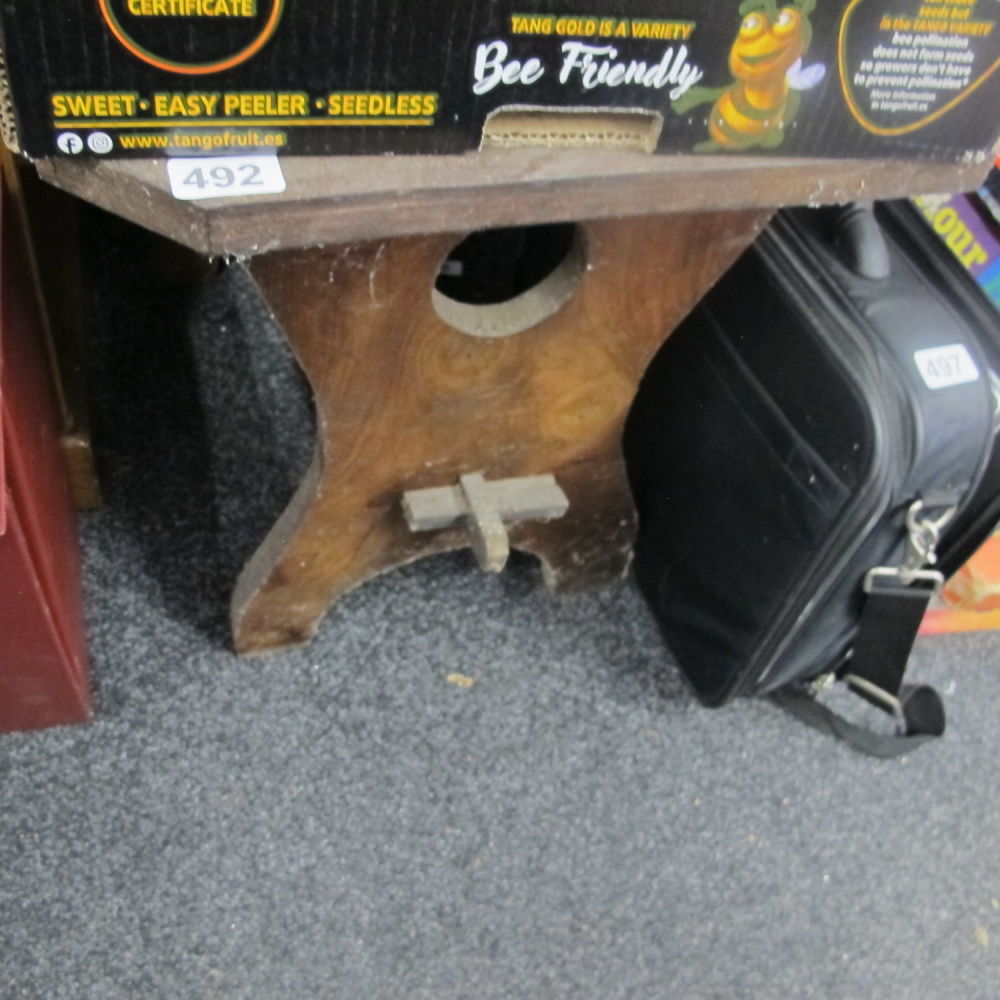 Lot 492: vintage wooden table
