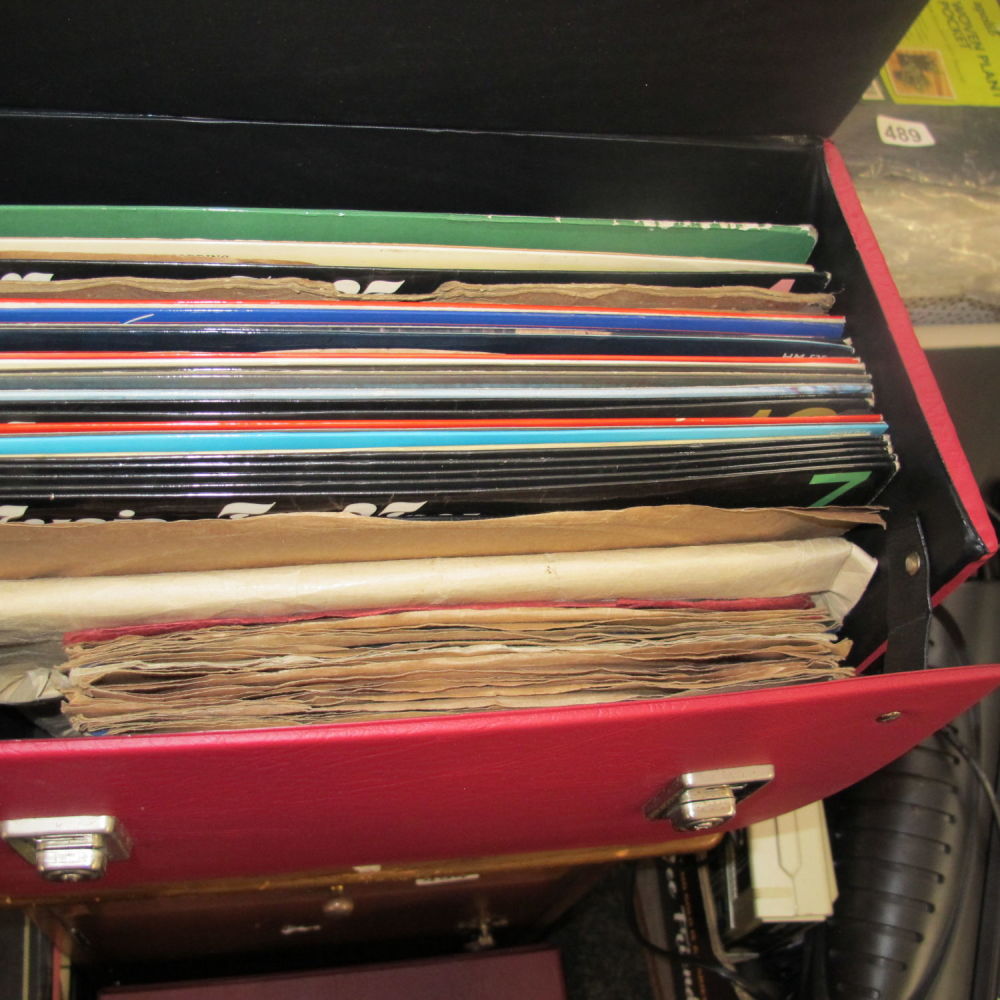 Lot 495: a case of LP 33 rpm records
