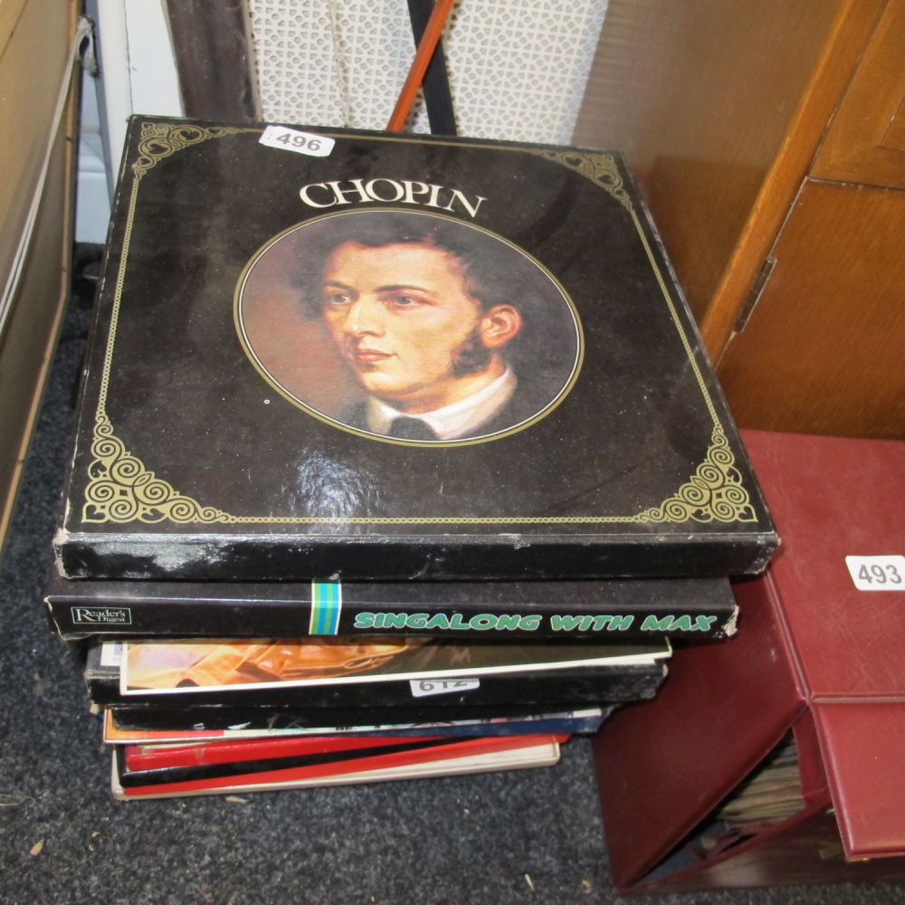Lot 496: a large quantity of LP 33 rpm records