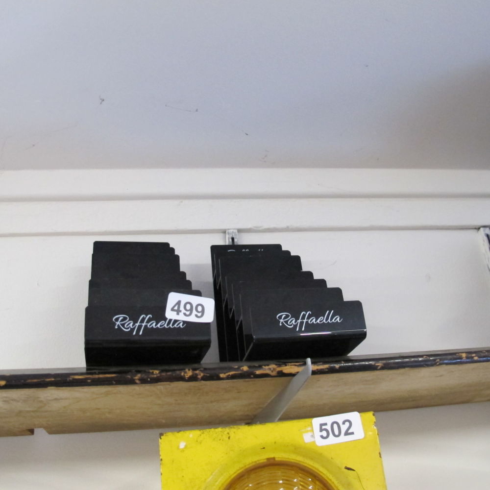Lot 499: 2 plastic display stands