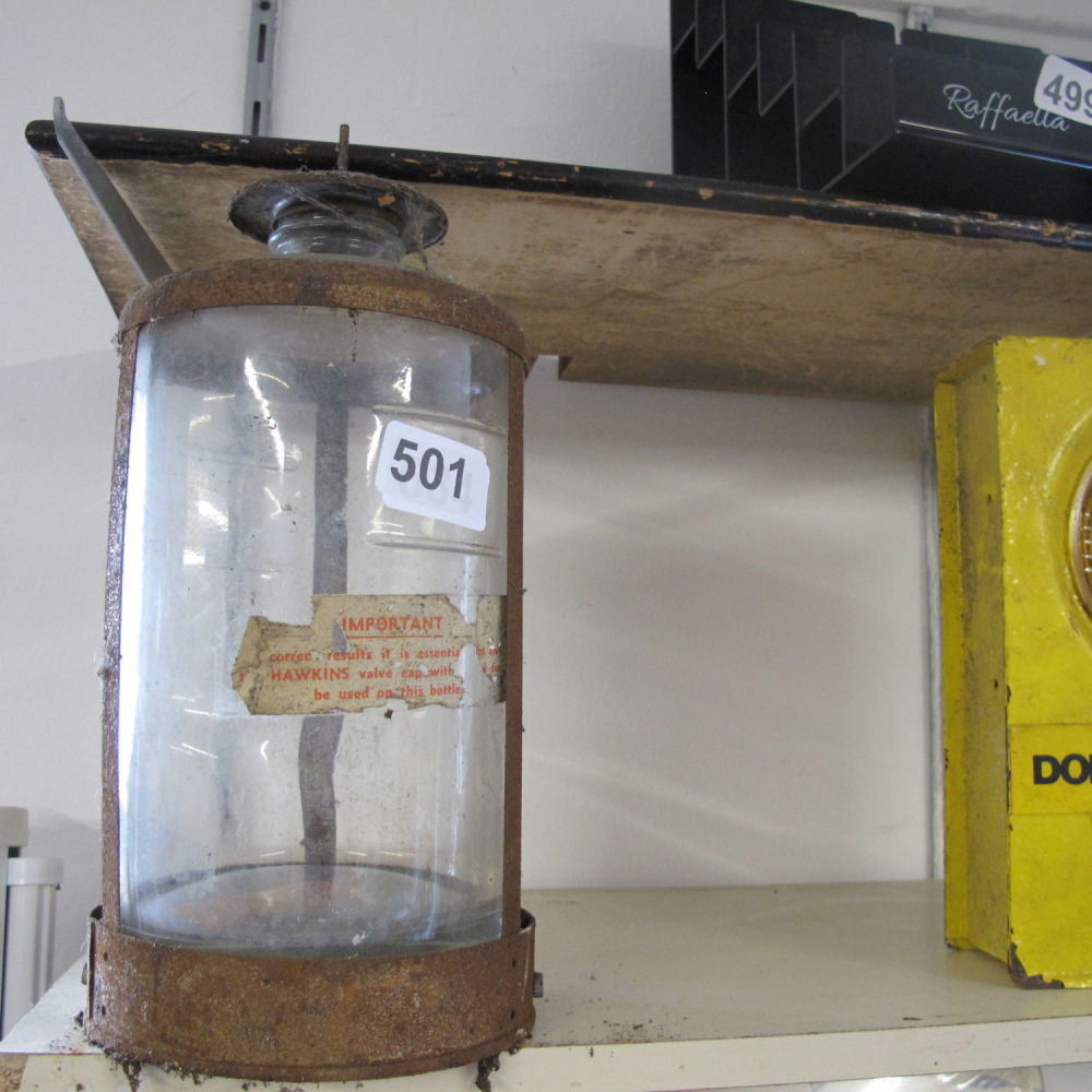 Lot 501: cambrian mining lamp