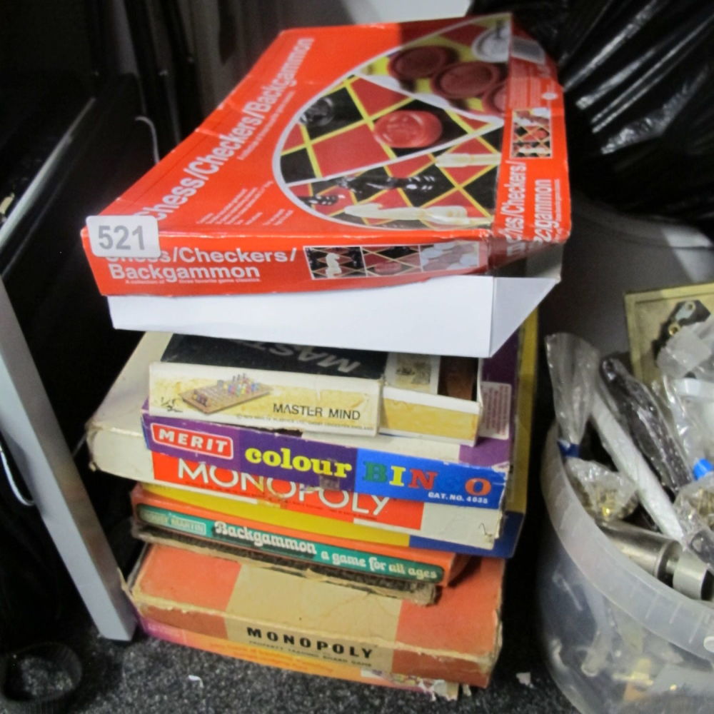 Lot 521: a collection of board games with original old...