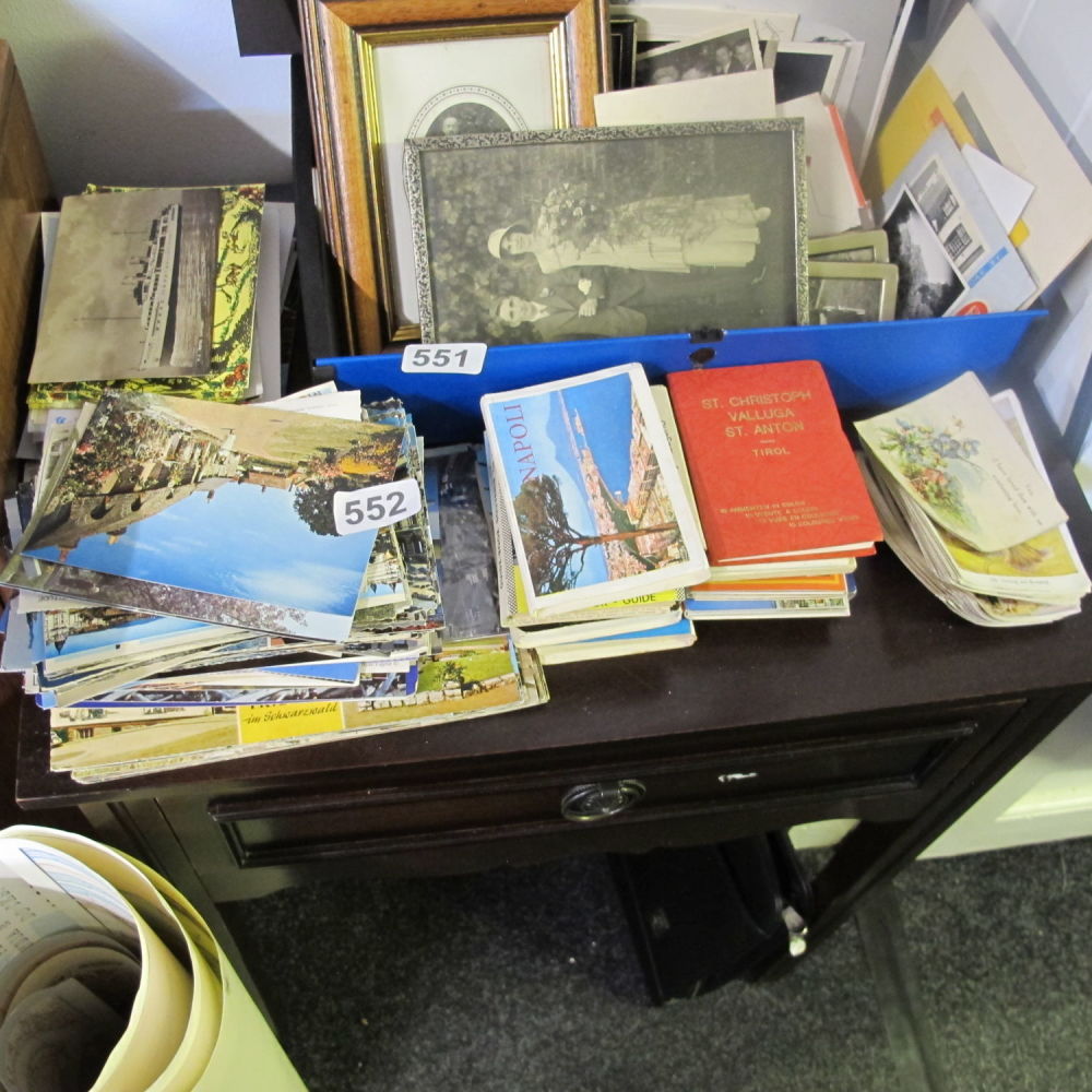 Lot 552: a large quantity of postcards