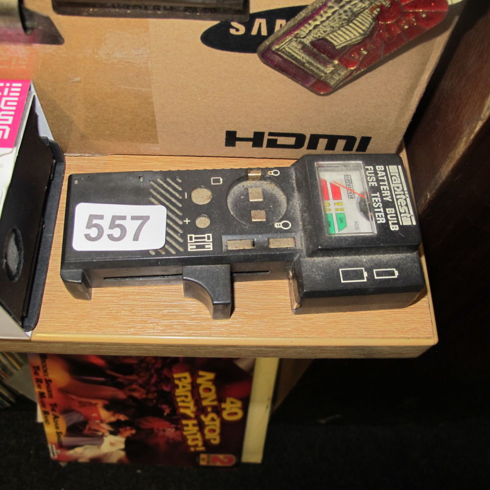 Lot 557: a battery tester