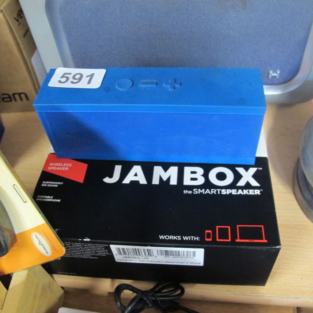 Lot 591: Jam box wireless smart speaker