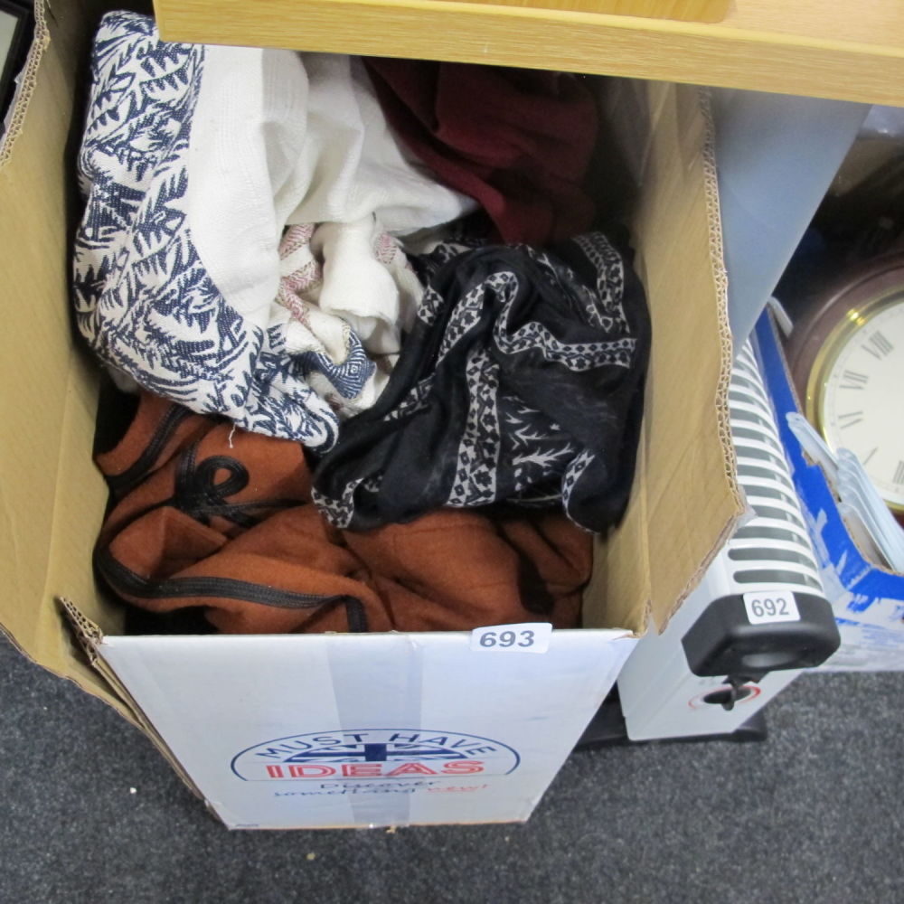 Lot 693: Box of misc clothing
